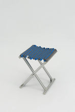 Load image into Gallery viewer, TANCHEN Mazha Stool - Electric Blue + Slate