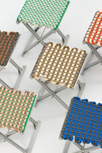 Load image into Gallery viewer, TANCHEN Mazha Stool - Electric Blue + Slate