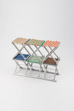 Load image into Gallery viewer, TANCHEN Mazha Stool - Electric Blue + Slate