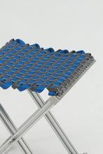 Load image into Gallery viewer, TANCHEN Mazha Stool - Electric Blue + Slate