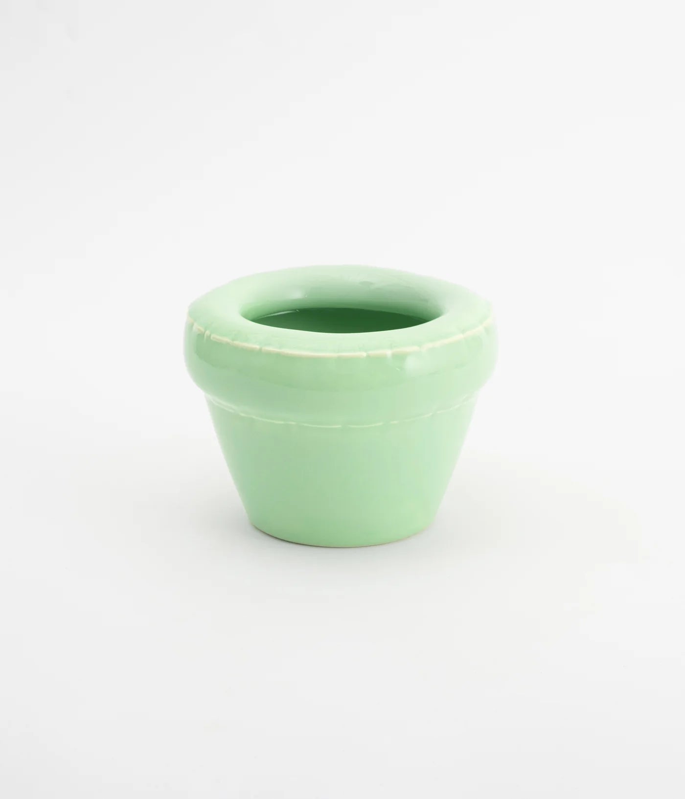 Small Planter ‘LOUIS’ Mint Gloss