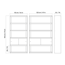 Load image into Gallery viewer, Plié Bookshelf 2 Doors