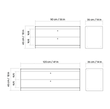 Load image into Gallery viewer, Plié Wall Mount 2 Small Drawers
