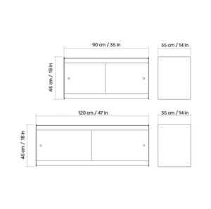 Plié Wall Mount 2 Doors