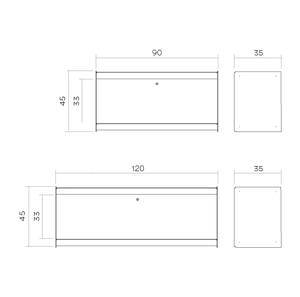 Plié Wall Mount 1 Big Drawer