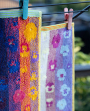 Load image into Gallery viewer, Velour guest towel duo #54 Pansy