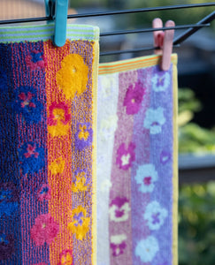 Velour guest towel duo #54 Pansy