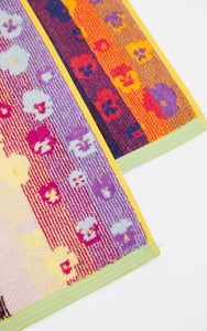 Velour guest towel duo #54 Pansy