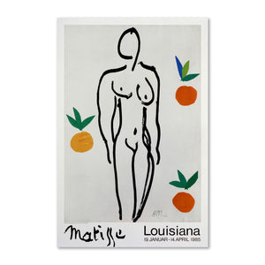 Model and oranges by Henri Matisse - Unframed