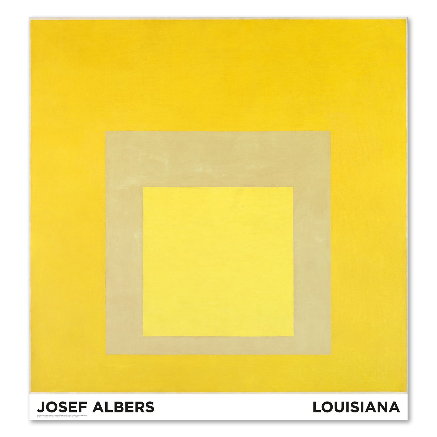 Homage to the Square: Yellow Climate by Josef Albers - Unframed