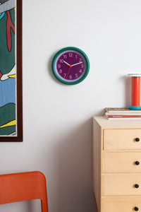 Sowden Wall Clock - Purple/Blue/Green