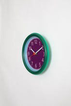 Load image into Gallery viewer, Sowden Wall Clock - Purple/Blue/Green