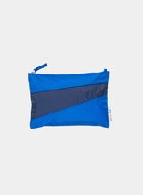 Load image into Gallery viewer, The New Pouch - Blue &amp; Navy MEDIUM