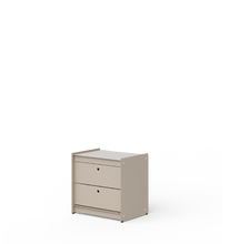 Load image into Gallery viewer, Plié Side Table 2 Small Drawers