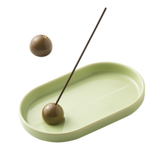 Load image into Gallery viewer, Incense holder (Hasamiyaki）- Key Lime Pie