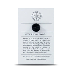 Metal Pin: Series #2 - Magenta Glitter Ghost by Studio Arhoj