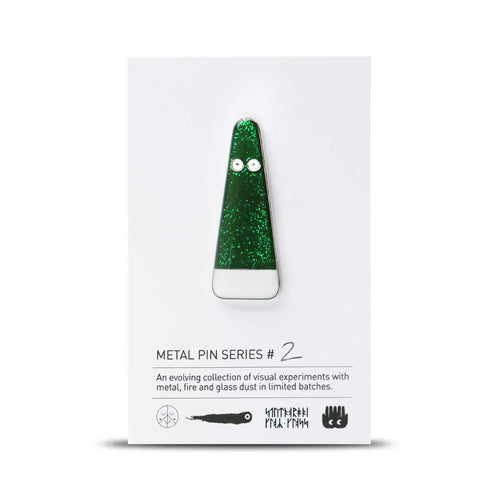 Metal Pin: Series #2 - Deep Forest Glitter Ghost by Studio Arhoj