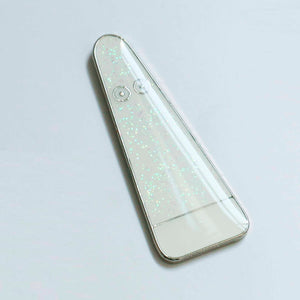 Metal Pin: Series #2 - White Glitter Ghost by Studio Arhoj