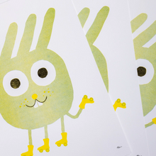 Load image into Gallery viewer, Riso Print - Roller Bunny Studio Arhoj - Unframed