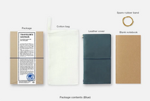 Load image into Gallery viewer, Blue Starter Kit Traveler's Notebook (Regular Size)