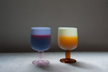 Load image into Gallery viewer, Amabro Japan - Two Tone Wine Glass Blue x Pink