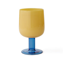 Load image into Gallery viewer, Amabro Japan - Two Tone Wine Glass Yellow x Bluei