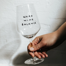 Load image into Gallery viewer, Work Wine Balance Wine Glass