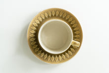 Load image into Gallery viewer, Set of two Jens H. Quistgaard Relief coffee cups and saucers.