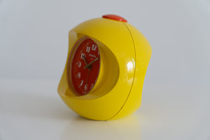 1970s Space Age Wind Up Clock by Lumen Germany