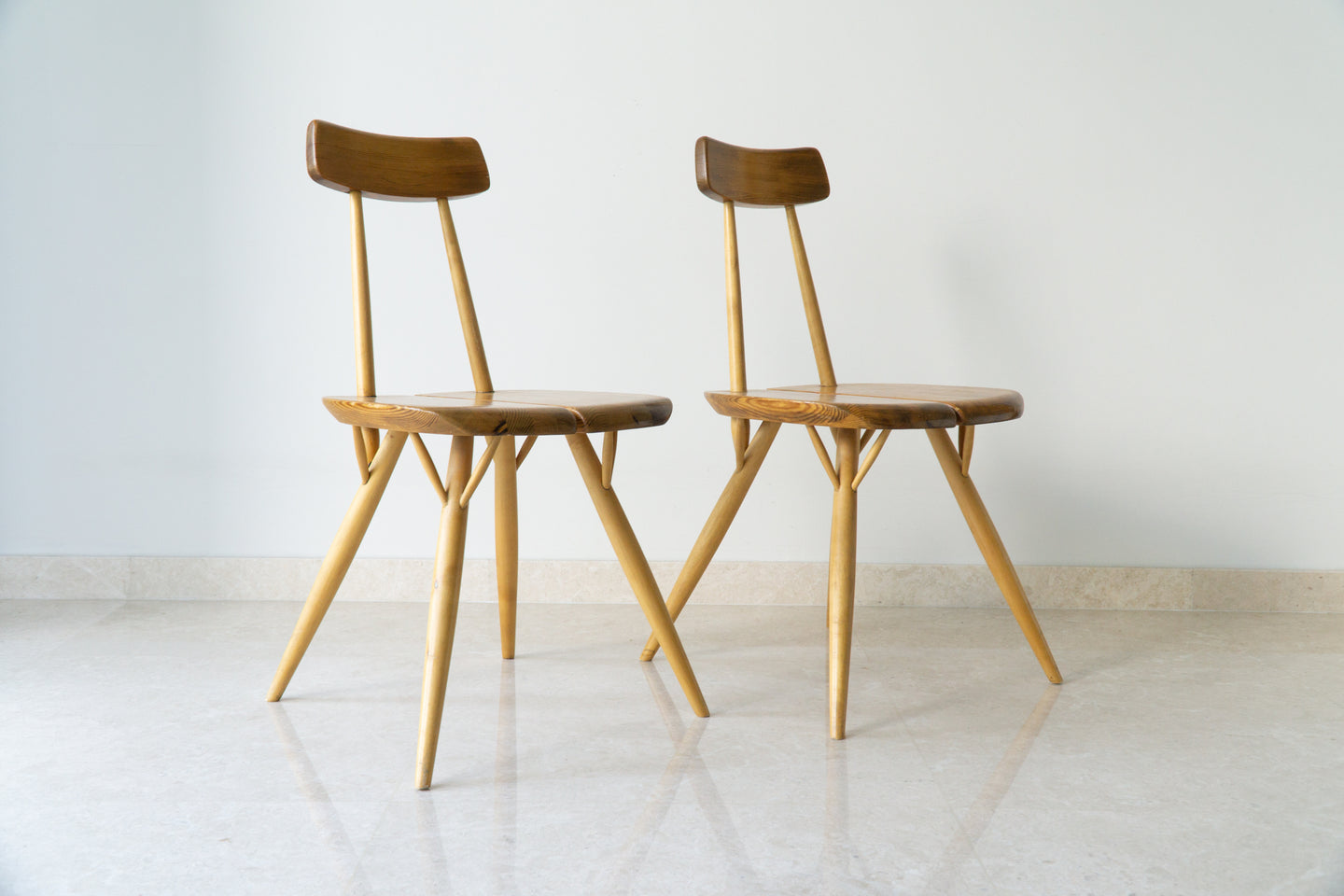 Set of two Pirkka Chairs by Ilmari Tapiovaara