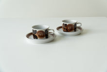 Load image into Gallery viewer, Set of two Arabia Rosmarin tea cups and saucers