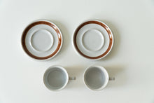 Load image into Gallery viewer, Set of two Arabia Rosmarin tea cups and saucers