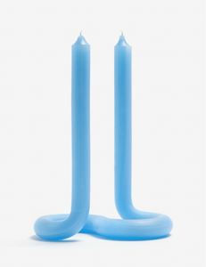 Lex Pott - Twist Candle - Light Blue