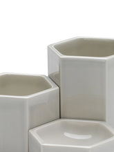 Load image into Gallery viewer, Vitra Hexagonal Ceramic Containers - Light Grey