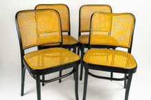 Load image into Gallery viewer, Set of 4 Josef Hoffmann Prague chairs by Thonet, 1960&#39;s