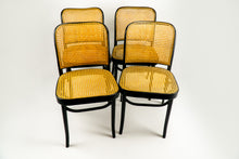 Load image into Gallery viewer, Set of 4 Josef Hoffmann Prague chairs by Thonet, 1960&#39;s