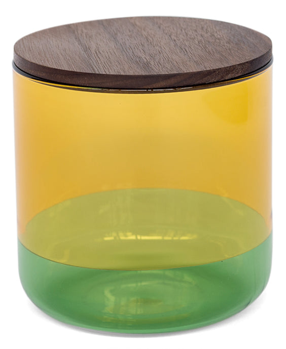 Amabro Japan - Two Tone Canister Large - Yellow x Green