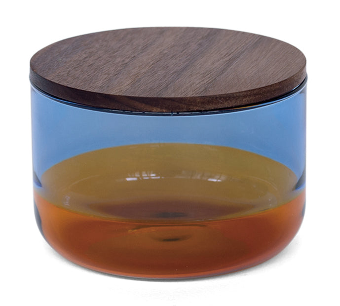 Amabro Japan - Two Tone Canister Small - Blue x Amber