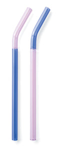 Amabro Japan - Two Tone Glass Straw - Blue x Pink